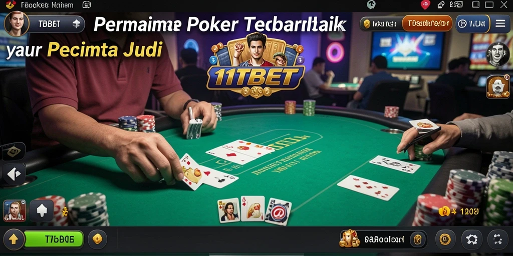 Tampilan screenshot gameplay poker di 11TBET yang mengasyikkan.