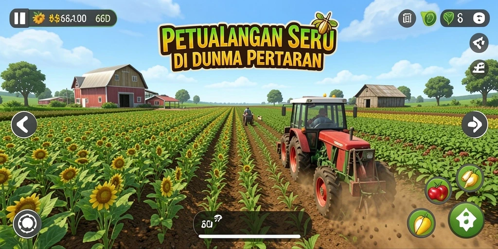 Tampilan permainan 66D yang menawan dalam mengelola pertanian.