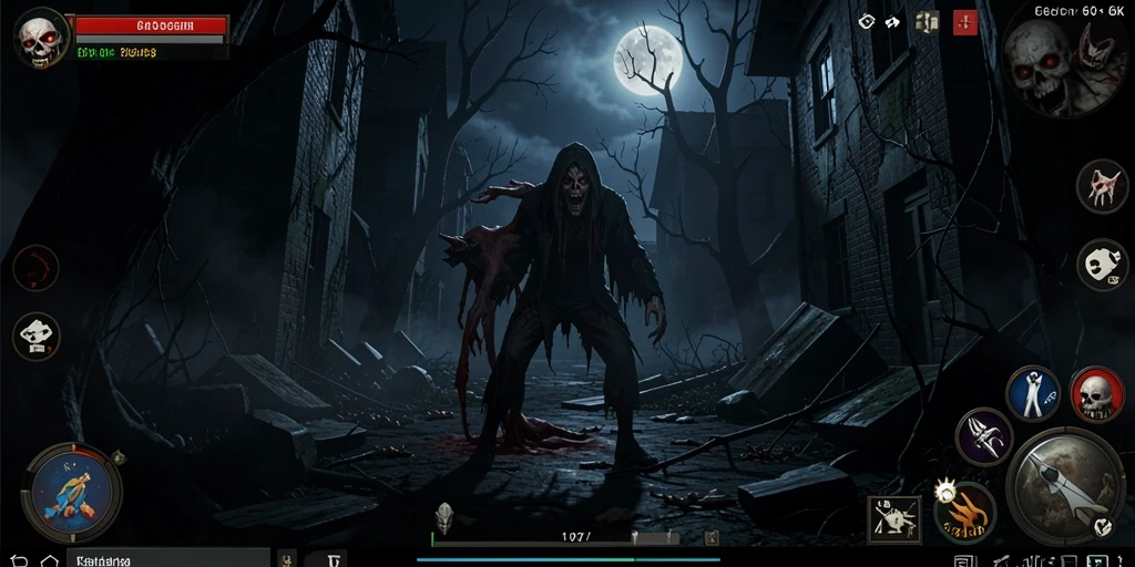 Gameplay 66K menampilkan suasana mencekam dan penuh kejutan.