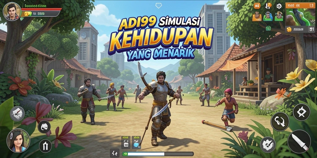 Screenshot menampilkan gameplay seru dalam <strong>ADI99</strong> dengan interaksi karakter yang menarik.