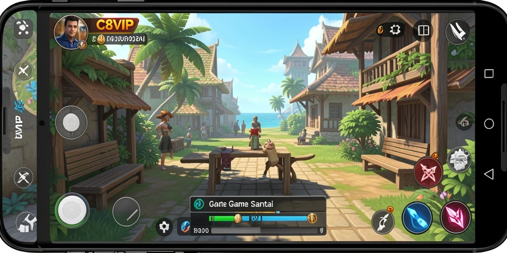 Tampilan gameplay C8VIP yang mengasyikkan dan menantang.