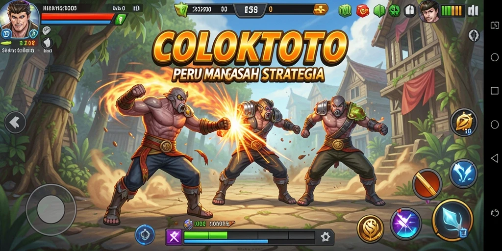 Gameplay seru COLOKTOTO dengan pertarungan menegangkan.