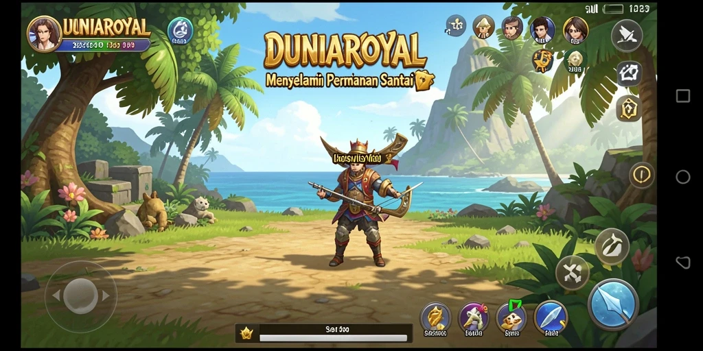 Tampilan gameplay DUNIAROYAL yang seru dan menarik.