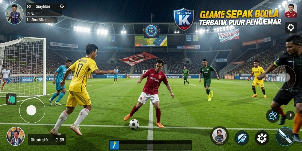 Tampilan gameplay sepak bola yang menakjubkan di KKWIN.