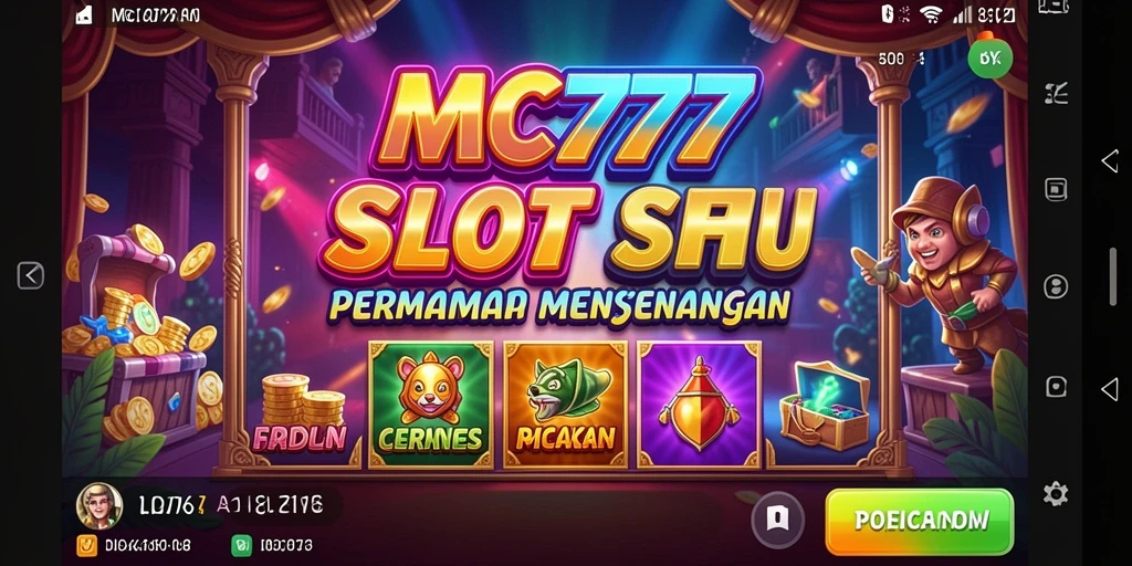 Tampilan menawan dari gameplay slot di MC777.