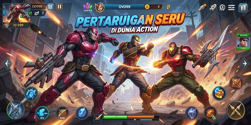 Menampilkan gameplay Action yang penuh aksi dan tantangan.