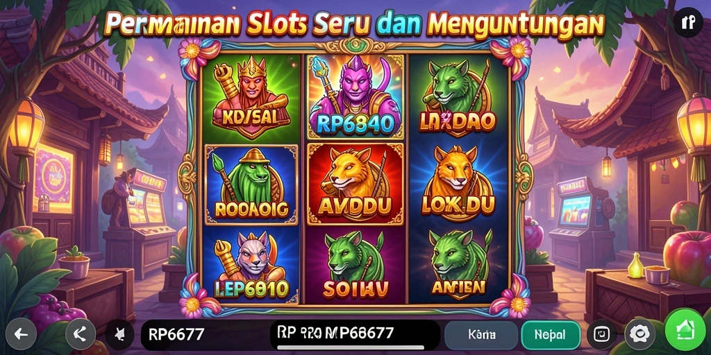 Tampilan menarik dari gameplay slot yang seru di RP6677.