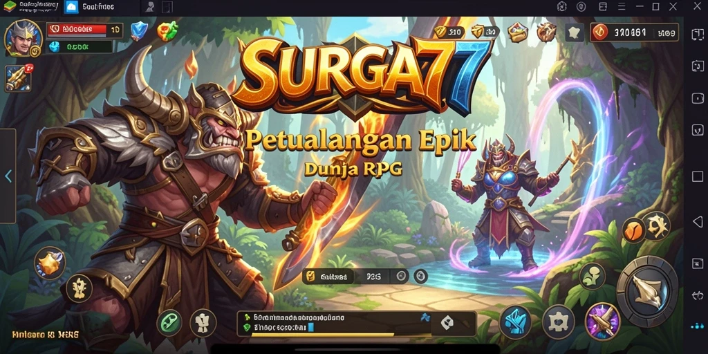 Tampilan gameplay SURGA77 yang menarik dan mendebarkan.