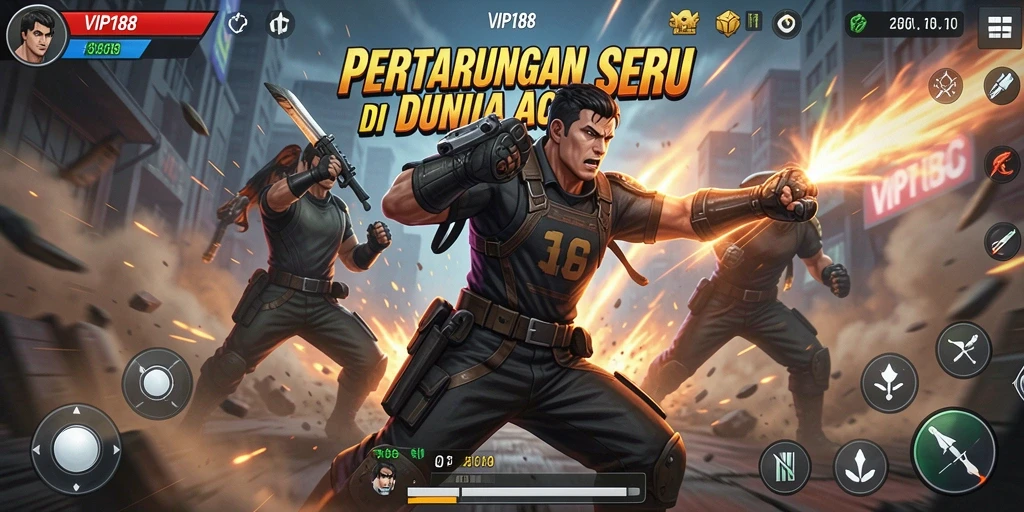 Tampilan gameplay VIP188 yang menegangkan dengan aksi seru dan karakter menarik.