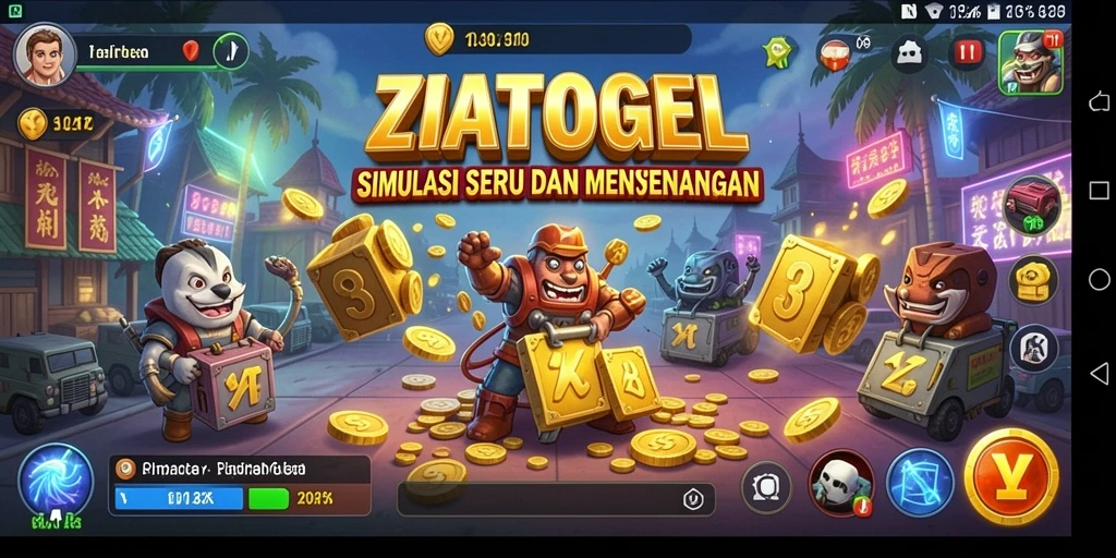 Tangkapan layar utama ZIATOGEL menampilkan suasana gameplay Simulation yang mendebarkan.