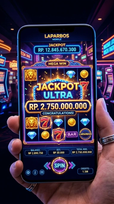Screenshot aplikasi laparbos menampilkan fitur-fitur terbaik yang tersedia.